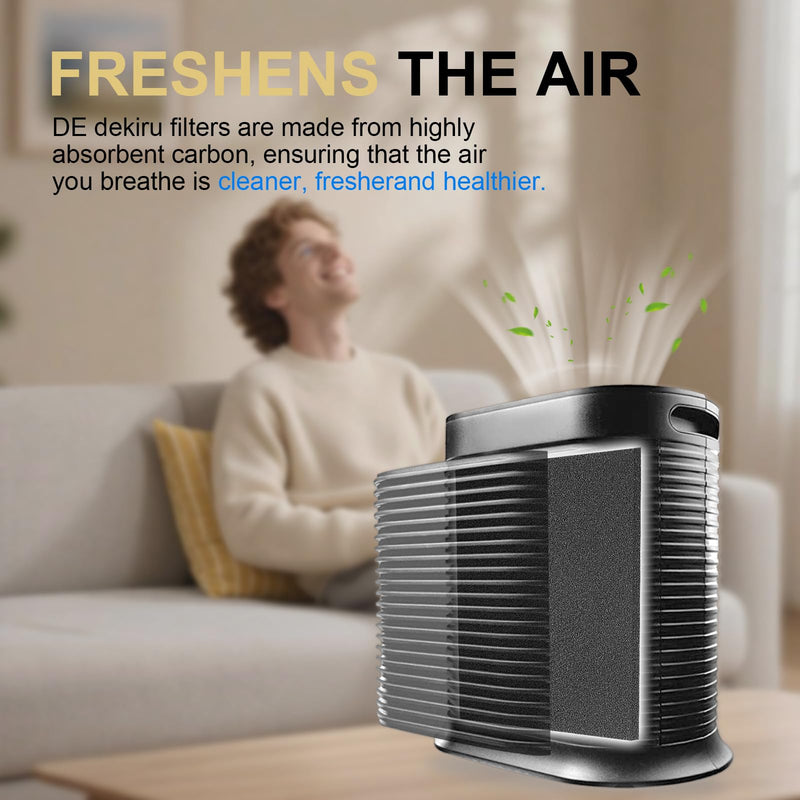 Dekiru 6 Pack Cut to Fit Activated Carbon Filter, Air Floor Vent Filter