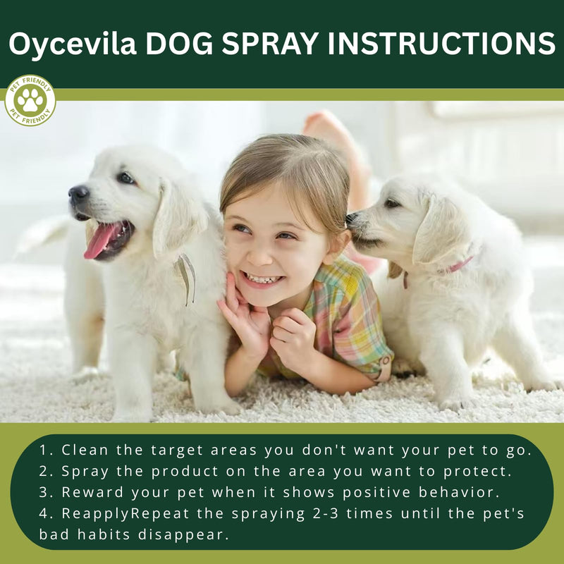 16.0 Oz No Pee Here Formula - Protects Carpets, Floors & Indoor - Stop Dog Pee Spray - Puppy Potty Training Spray - Housebreaking Training Aid for Puppies 17.9 Fl Oz