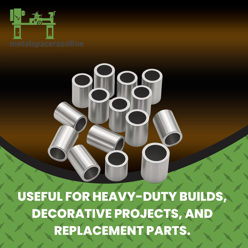 3/4" OD x 1/2" ID 8" Long (2 Pack) MetalSpacersOnline Round Steel Tube/Spacer Seamless Straight Pipe Tubing for DIY 2