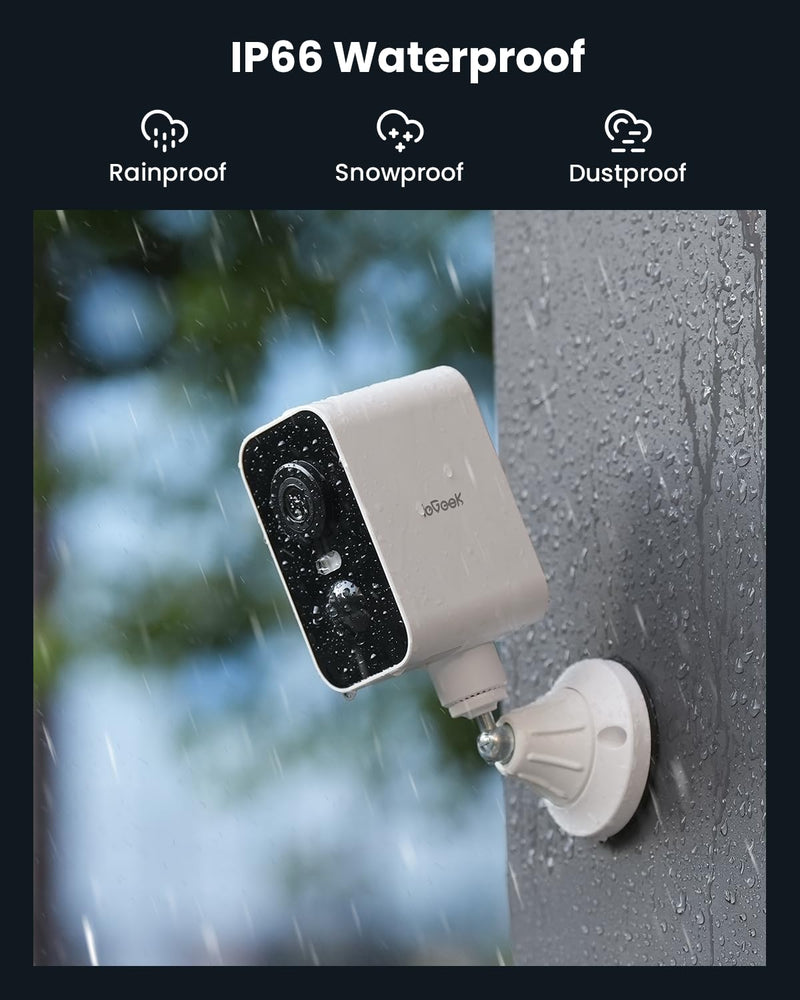 ieGeek 4G LTE Cellular Security Camera Wireless Outdoor, No WiFi Solar Power Camera, Off Grid Security Camera Built-in SIM Card, 2K Color Night Vision, PIR Motion Sensor (Monthly 4G Plan Required) 4G(No Wifi Support)