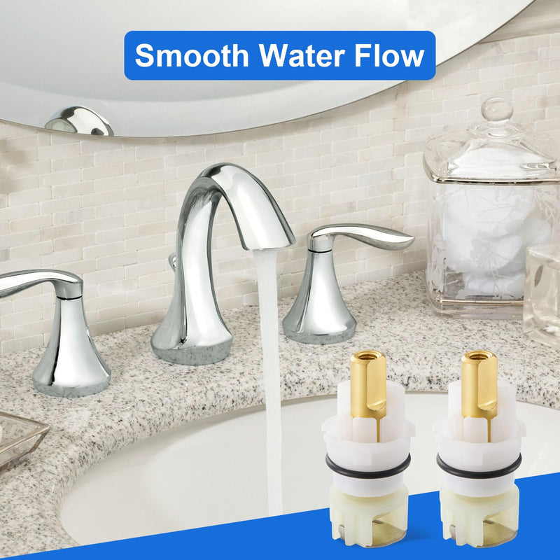 RP25513 Faucet Stem Assembly Kit Compatible with Delta Two Handle Faucet with RP4993 Rubber Seat and Spring-4Pack