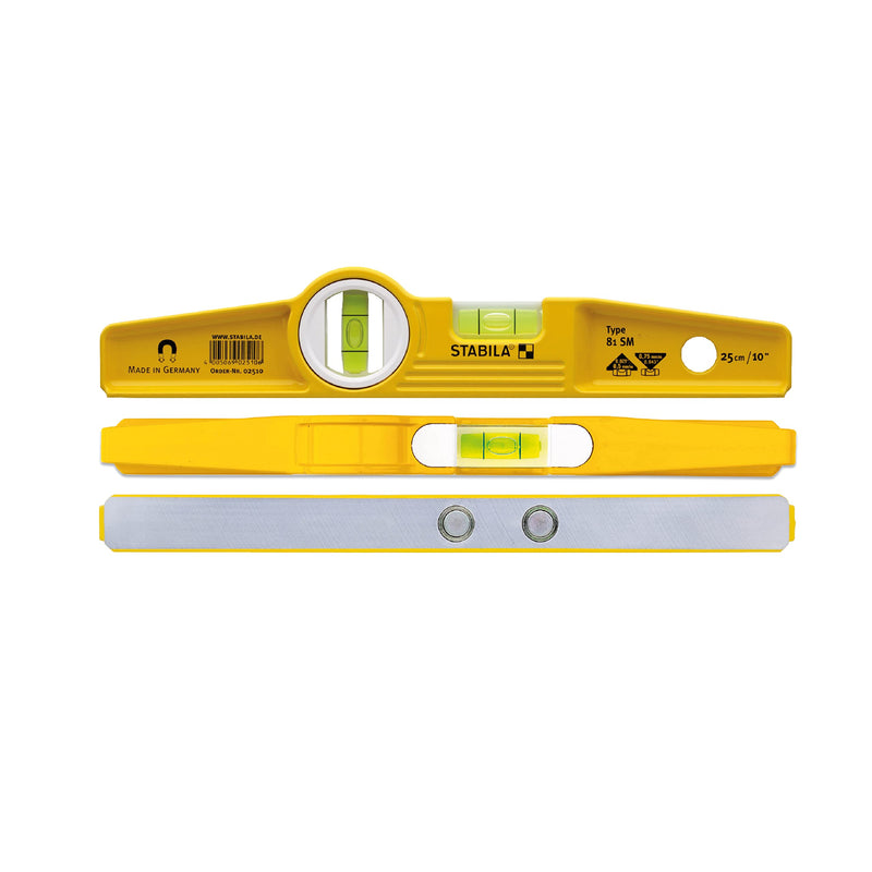 Stabila 81s-10mh Magnetic Level and Holster 2511 1 Yellow/Black