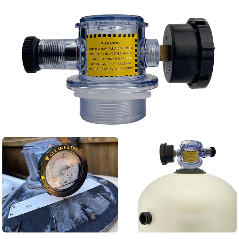 273564 273564Z Manual Air Relief Valve, Compatible with Pentair for Triton II,Triton C,TR100C and TR140C Pool Spa Sand Filters,Replacement for Pool and Spa Filter Air Relief Valve Assembly