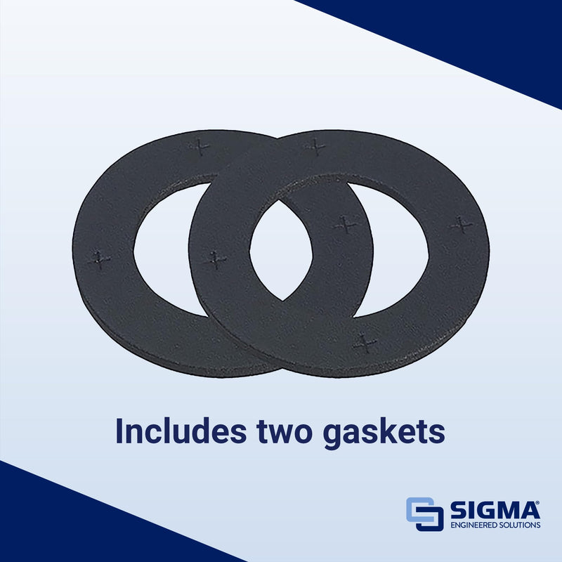 SIGMA ENGINEERED SOLUTIONS 14002 Round Weatherproof Gasket, 4-inch compatibility, Black, 2-Pack