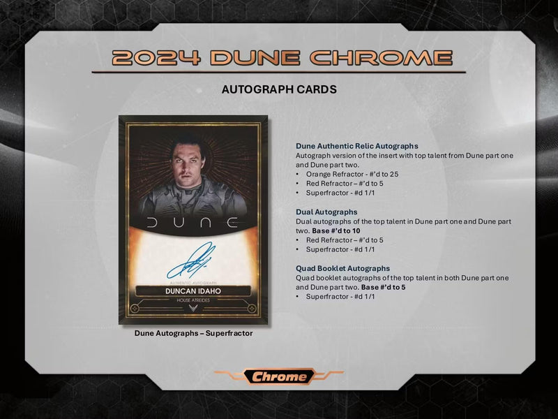 Dune Topps Chrome 7-Pack Blaster Box (Topps 2024) Trading Card Box (1 Sand Worm Ray Wave Parallel Per Box)