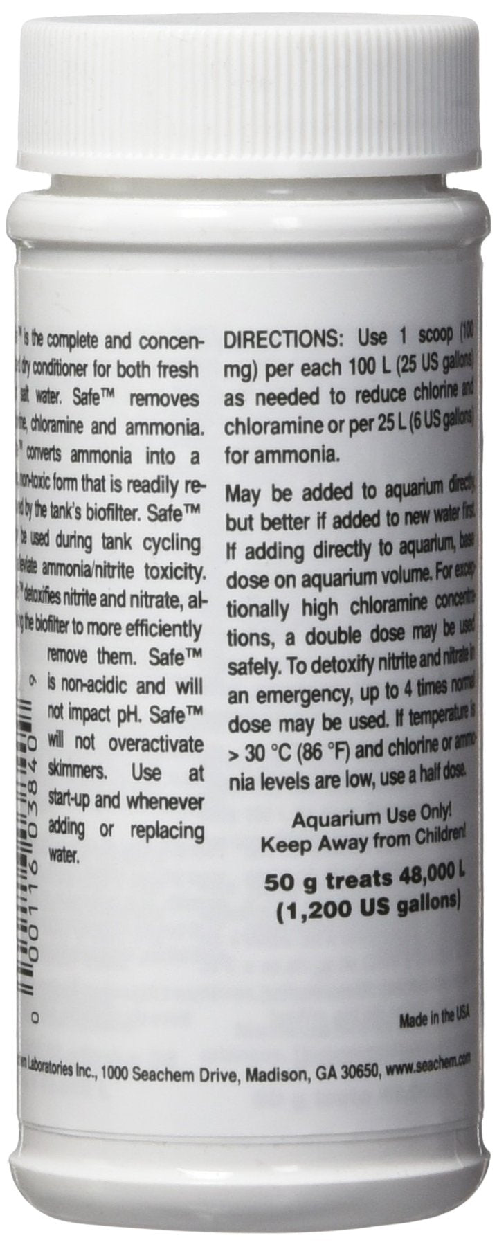 Safe, 50 g / 1.7 oz 50g/ 1.8 oz white