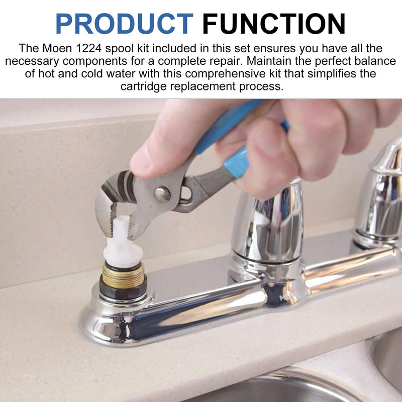 2025 Upgrade 97479 Stem Extension Kit for Moen Monticello Series Widespread Bathroom Sink Faucet replacement parts for Moen 1222 1224