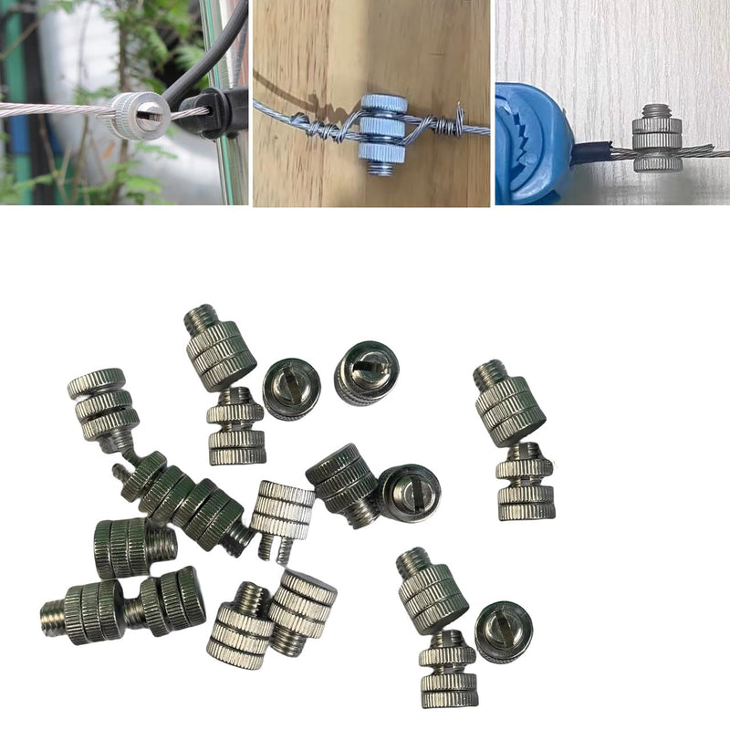 30 Pieces Split Bolt Clamp Wire Connector Aluminium Alloy Electrical Connectors for Electric Fence