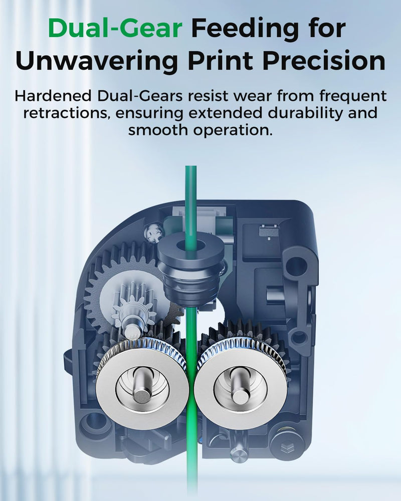 Creality Official K2 SE Extruder Kit, 80N Strong Extrusion Force & Dual Gear Design Provide Smooth and Precise Feeding, Compatible with Creality K2 SE