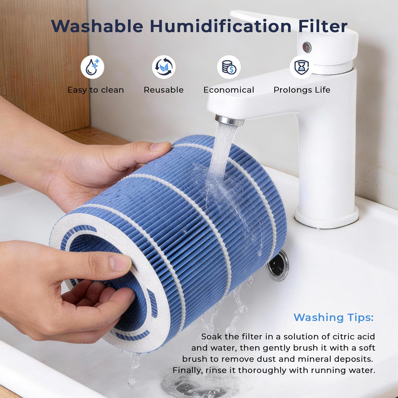 Afloia TEFNUT Replacement Filter Set, Air Purifier and Humidifier Filters
