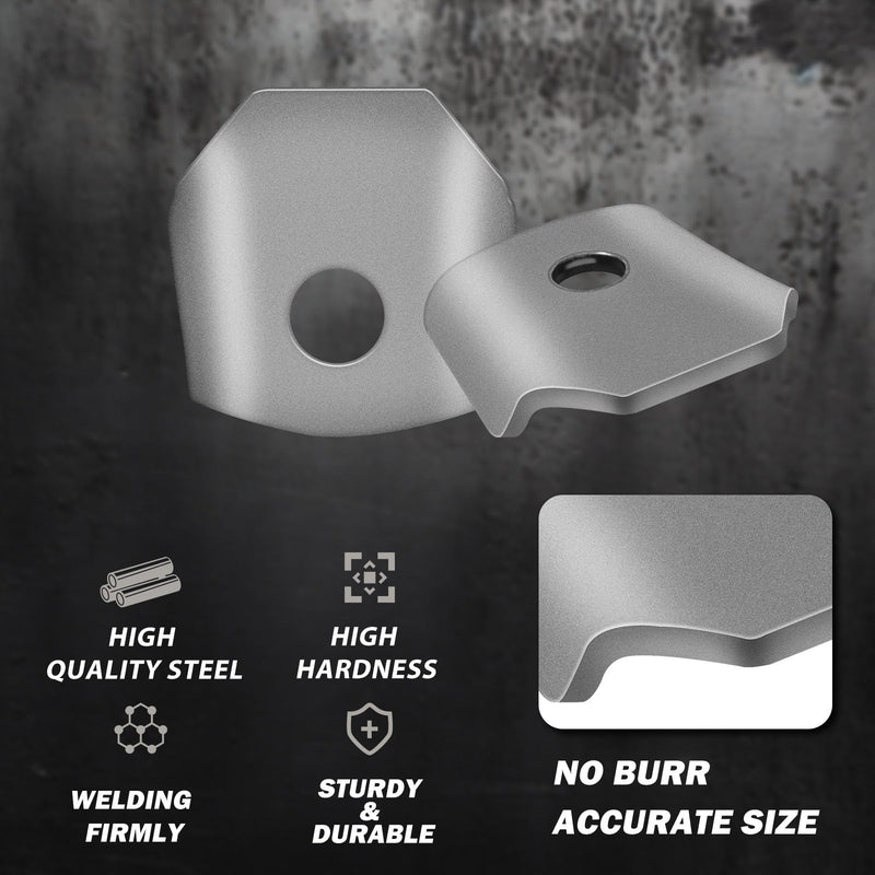 Trick Tabs, Weld Tabs, Universal Weld on Tabs with a 3/8" Hole. 1/8" Thick 1-3/4" wide wing -1-3/4" Length Pack Of 9