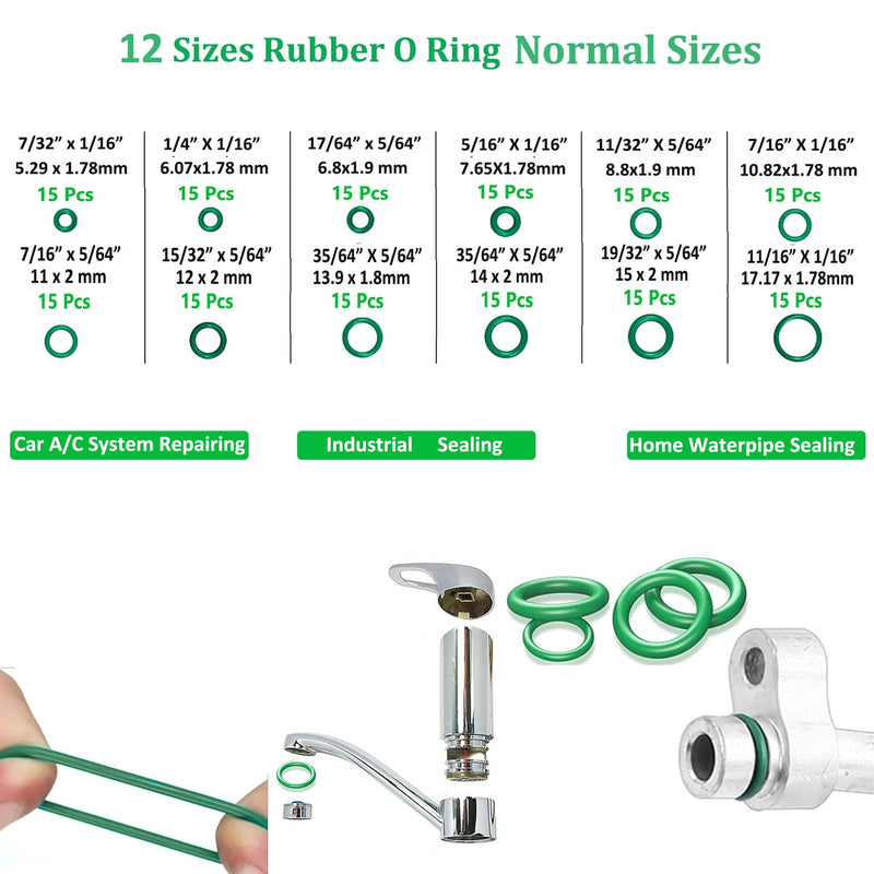 Lucstar 286 PCS Car A/C Caps, R12 R134a Air Conditioning Service System Charging Port Caps, Fuel Pressure Relief Valve Cap, Presta Schrader Valve Cap, AC Low/High Pressure Port Cap Auto Replacement 286PCS