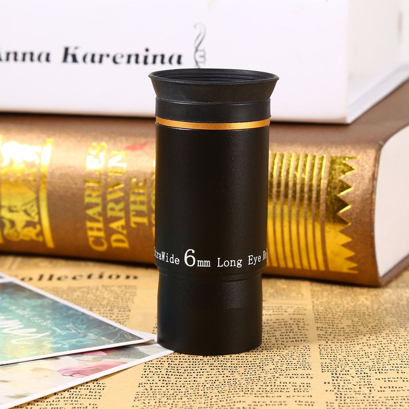 Eyepiece Lens, Telescope Eyepiece, 6mm Eyepiece 6mm 66 Degree Wide Angle Astronomical Telescope Eyepiece Accessories 1.25 inch Fully Multi-Coated ES for Telescope