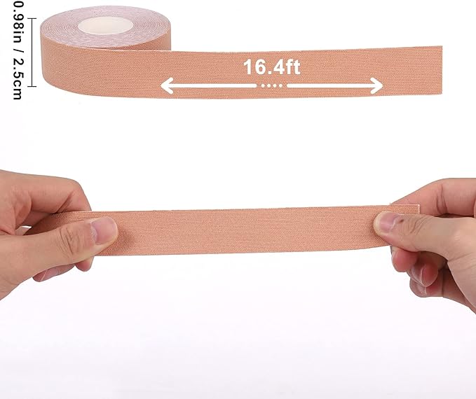 8 Rolls Tape 1.0 x 16.4 ft (2.5 x 5 m), Kinesiology Tape, Kinesio Tape, Supports Muscles and Joints, Breathable, Stretchy, Sweat Resistant (Skin) - NewNest Australia