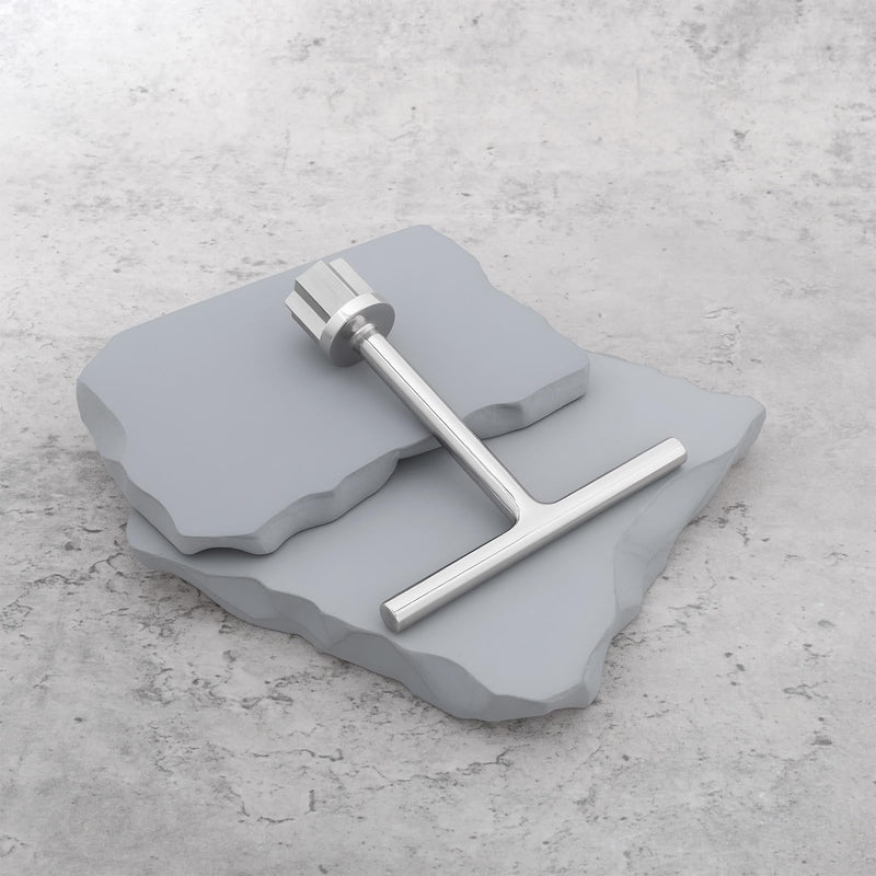 Stainless Steel 23mm T-Handle Star Pattern Key Marine T-Handle Star Tool for Deck Plate and Deck Fills