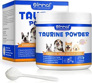 Taurine for Dogs,Taurine Supplement for Dogs,Taurine Supplement Powder for Dogs,Doggy Supps Taurine Powder,Easy-to-Mix Daily Supplement,Immune Support,Advanced Heart,Vision&Cognitive Support
