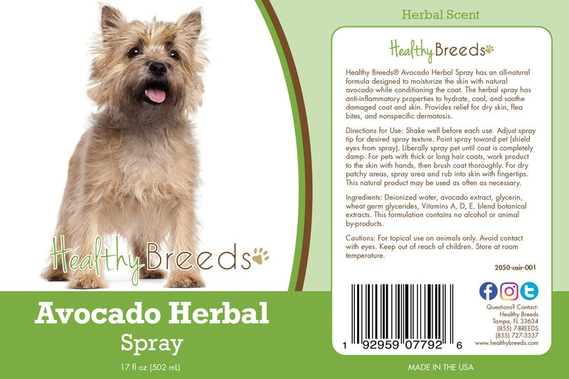 Healthy Breeds Cairn Terrier Avocado Herbal Spray 17 oz