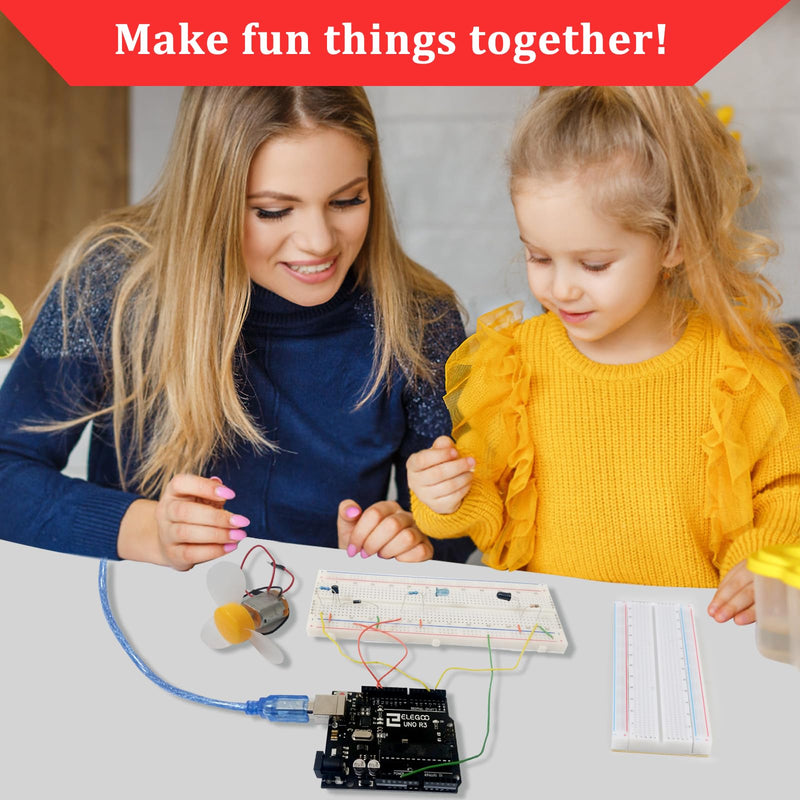 Breadboard, 6PCS Bread Board, Breadboard Kit Includes 2PCS 830 Point + 4PCS 400 Point, Power Distribution Connection Block for Arduino, Proto Shield and Prototype Shield
