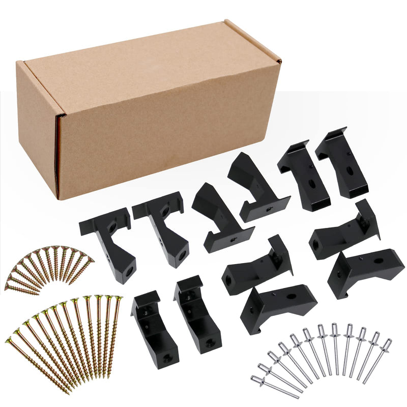 Relief Wood Floor Repair Kit Can be Safely Used on Any 5/8 inch or Thicker subfloor(Black,12 Pcs) Black 12