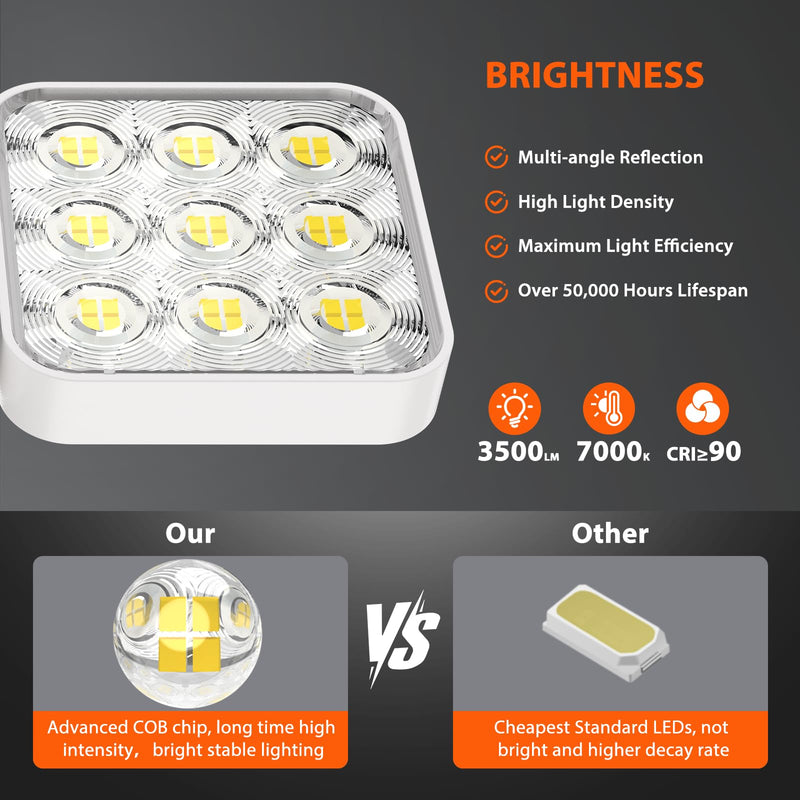 WdtPro Solar Lights Outdoor Motion Sensor, 3500LM Bright Solar Flood Lights Outdoor, Adjustable & Upgrade Glass Panel, Wireless LED Solar Powered Security Spot Lights Waterproof for Yard-2Pack, White 2 Pack