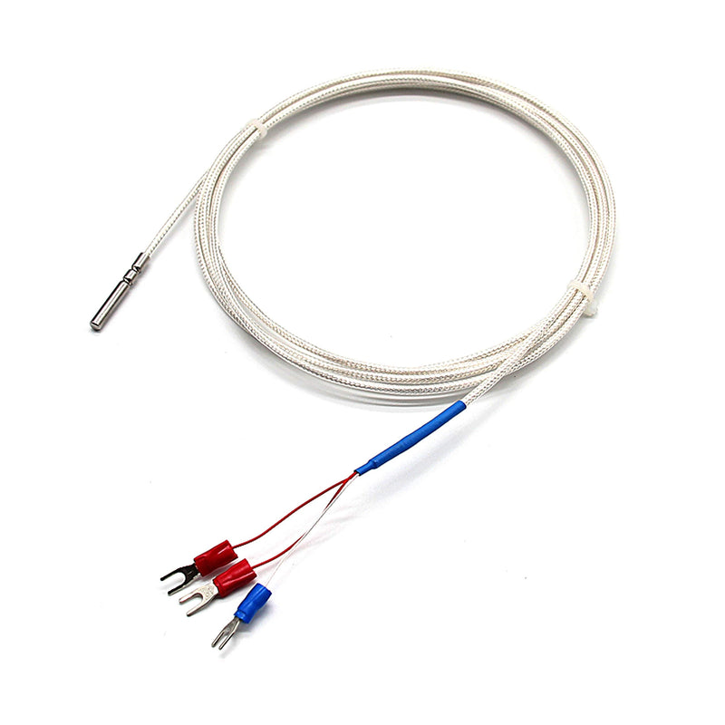 T-PRO RTD PT100 Temperature Sensors Three-wire System，Stainless Steel Probe(4×30MM) Range:-50℃-200℃ (3.3Feet) 3.3Feet