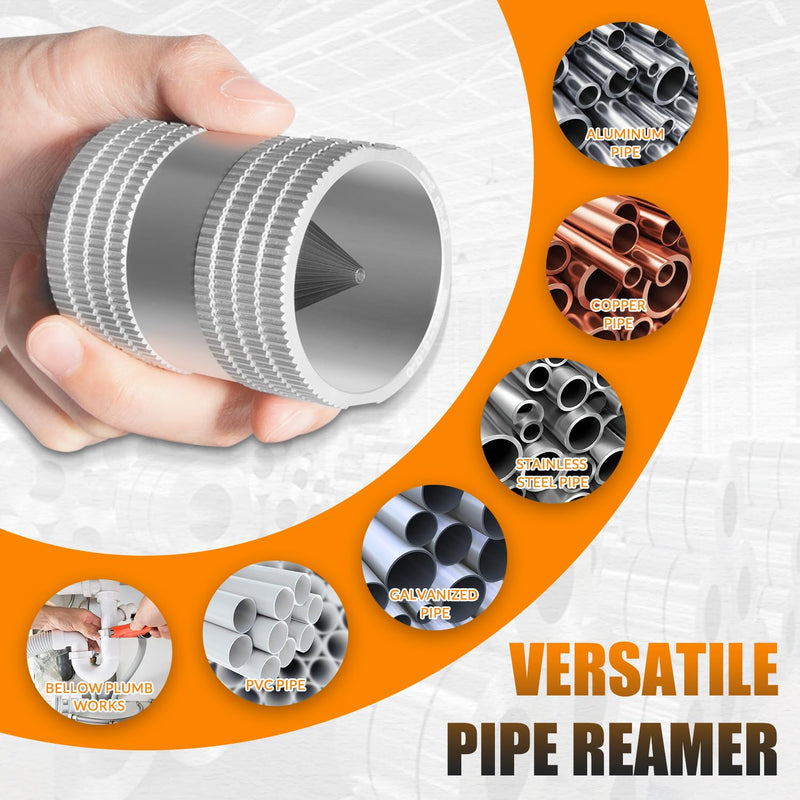 1/4" to 1-1/4" Inner/Outer Reaming Tool, Replace for 29983 Model 223S Reamer, Ream/Deburr/Bevel Aluminum, Copper, Stainless Steel Tubing and Pipe