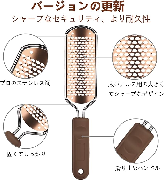 ASXMYAQ Foot File Exfoliating Remover Foot Scraper Pedicure Tool Stainless Steel Foot Slap Heel Exfoliating Exfoliating Exfoliating Foot File Exfoliating Remover for Sharpening, Travel, Wet and Dry Feet - NewNest Australia
