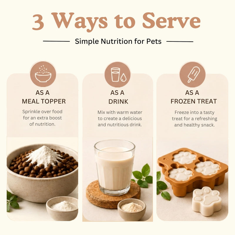Pets Gone Wild | Goat Milk Powder with Pumpkin & Carrot for Dogs & Cats | Probiotics for Dogs | Gut Health Formula for Picky Eaters | All Natural Dog Food Topper | No Artificial Flavours | 250g
