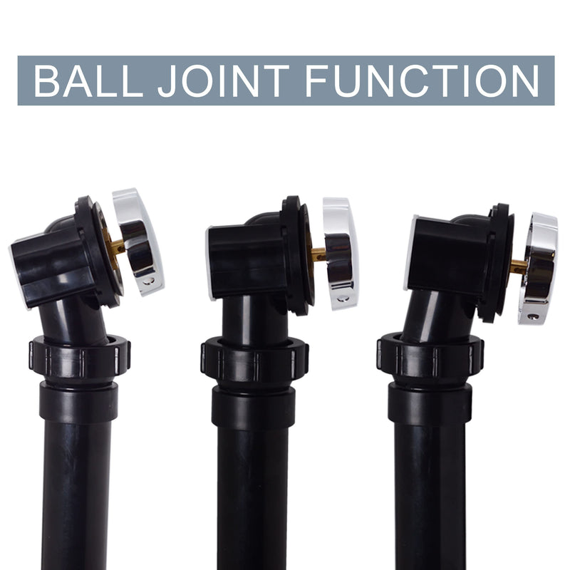Westbrass Ball Joint Head ABS 35” Cable Rough Only, D50A35BJ-LT
