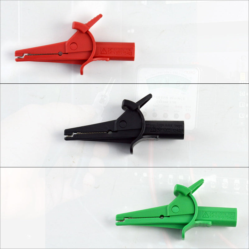 ZIBOO FTL1550B Test Leads with Alligator Clips for Fluke 1550C FC /1555 FC Insulation Tester Compatible with Fluke TL1550B