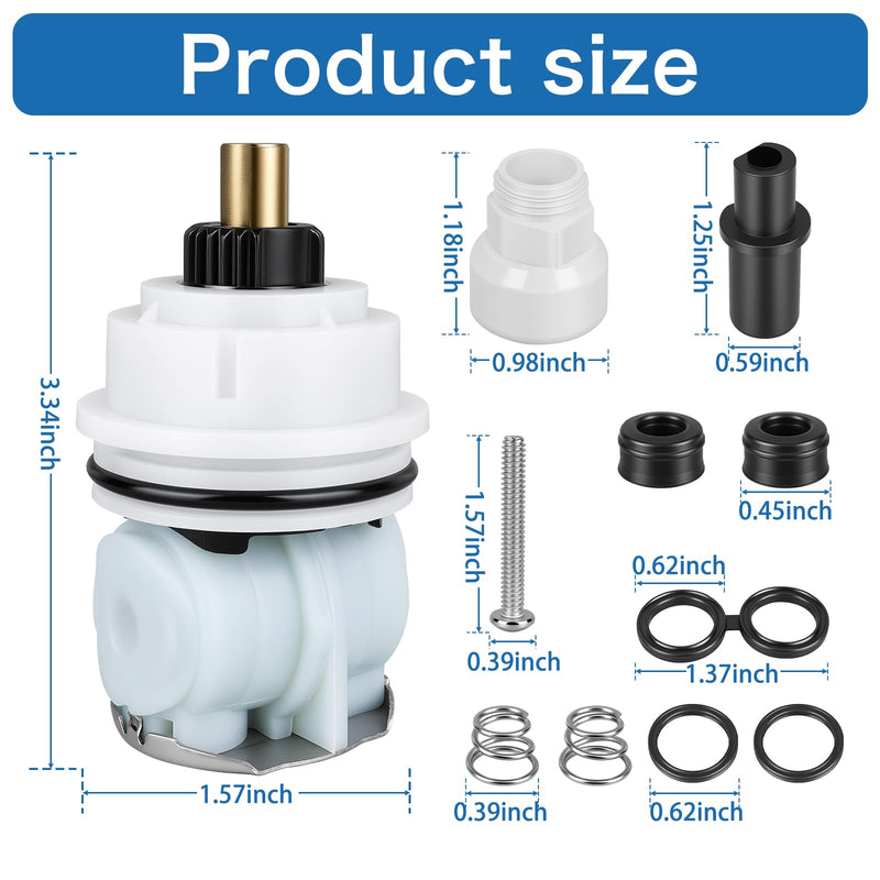 RP32104 Shower Cartridge, Compatible with Delta Monitor 1700 series(1998-2005) Showers ，With RP28603 Seat and Spring Repair Kit