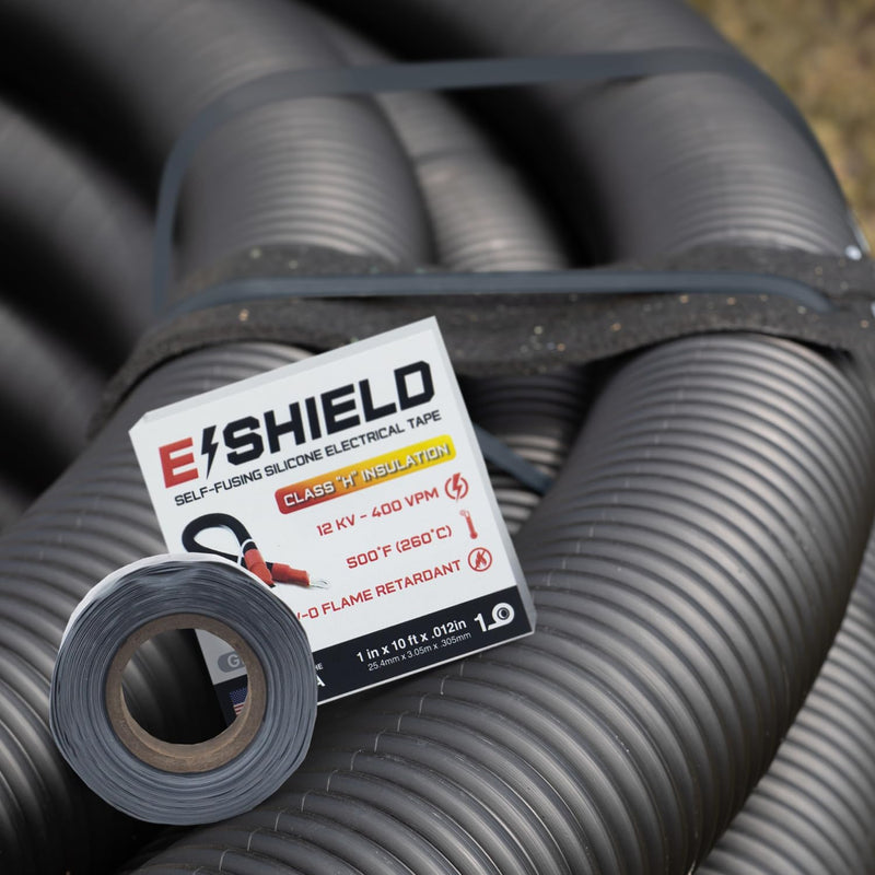 Bond It E-Shield Self-Fusing Silicone Tape, Adhesive-Free, Arc & Track Resistant Electrical Insulation Wrap, Waterproof, Heat Resistant Up to 500F, Non-Sticky, 1" x 10' x 12mil, Clear - NewNest Australia