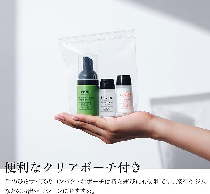 iroha INTIMATE CARE TRIAL SET Trial Set, 3 Piece Set, 3 Step Care, Delicate Zone Care, Femtec, Trial for Trial, Travel - NewNest Australia