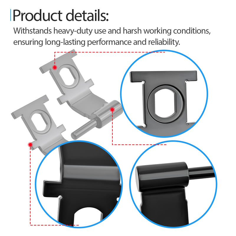 2 Pcs Cab Door Hinge 7193725 Compatible with All-Wheel Steer Loaders A7700 Skid Steer Loaders S450 S510 S530 S550 S570 S590 S595 S630 S650 S740 S750 S770 S850 Track Loaders T450 T550 T590