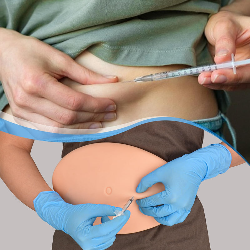 SimCoach Belly Injection Simulator, Subcutaneous Injection Training Pad, Injection Practice Kit for Medical Education, Wearable Abdominal Injection Trainer for Diabetes Insulin Injection Practice