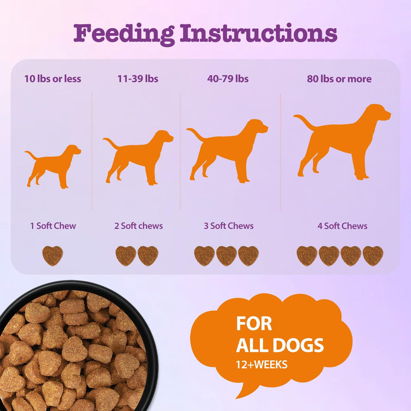 Dog Allergy Chews 200ct, Anti Itch Relief for Dogs Itching Skin Relief Dog Allergy Relief Immunity Chews with Probiotics Colostrum Omega 3 Fish Oil for Dry Itchy Skin Licking Seasonal Allergies