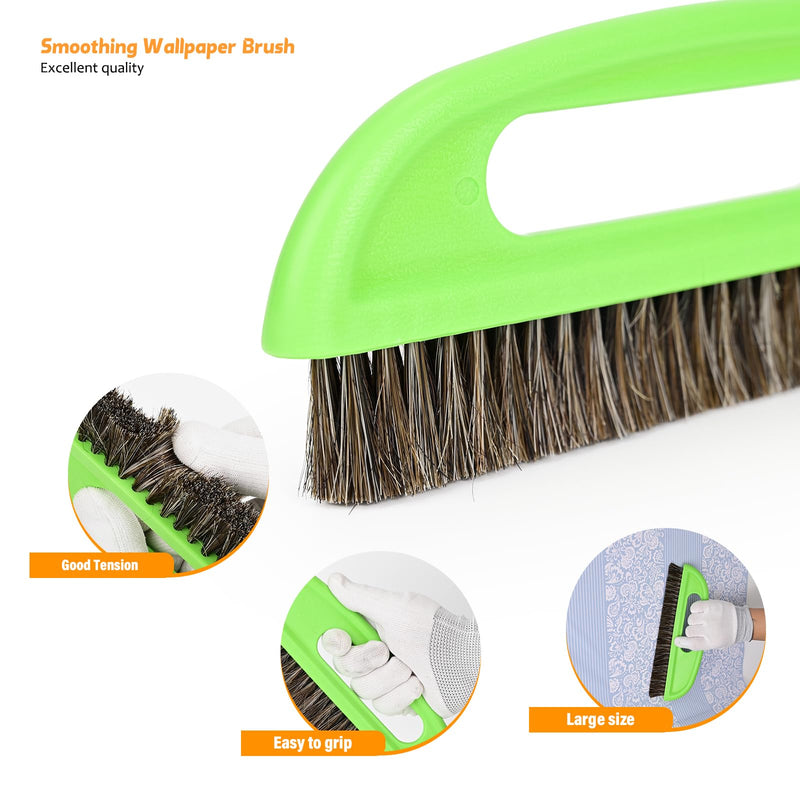 EHDIS Wallpaper Smoothing Tool Kit Wallpaper Smoothing Brush Large Wallpaper Squeegee for Applying Peel and Stick Wallpaper, Vinyl Backsplash Tile,Smoothing Wallcovering T91-U