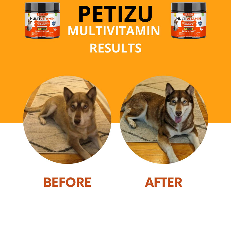 Dog Vitamins Chews- Treats – Glucosamine Chondroitin for Joint Support + Digestive Enzymes & Probiotics – for Small Large Breeds-Vitamins Multivitamin for Skin, Coat & Immune Health