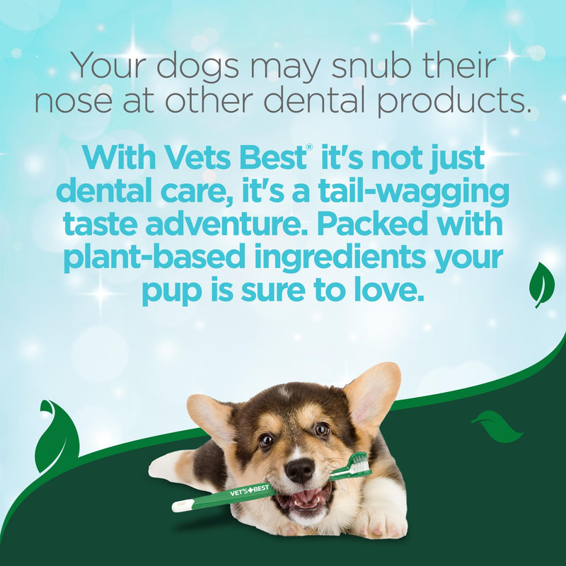 Vet's Best Enzymatic Dog Toothpaste - Teeth Cleaning and Fresh Breath Dental Care Gel - Vet Formulated - 3.5 oz Tubes (12 Pack)