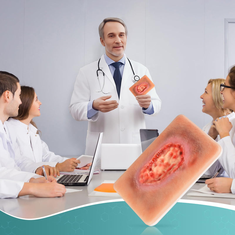 Wet Necrotic Wound Simulation Model | Wound Packing Trainer for Medical Education, Wound Care Demonstrations Tool