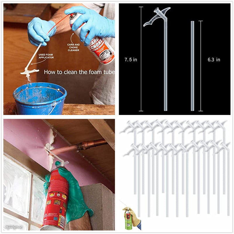 Spray Foam Tubes Nozzle Tips Gap Filling Foam Spray Replacement Tube Trigger and Tube Assembly (30) 30