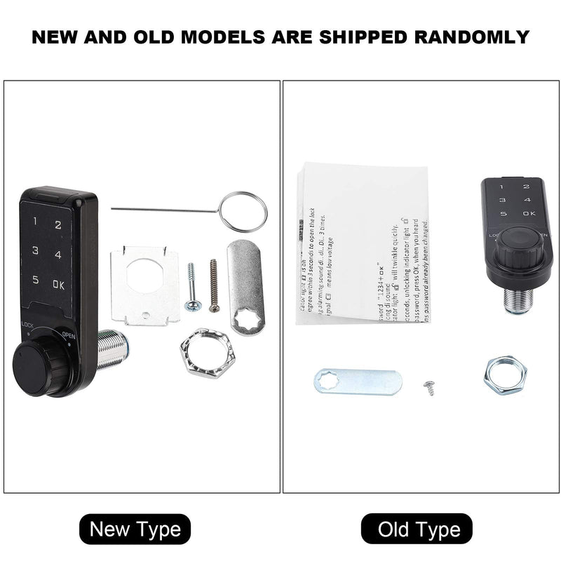 AUNMAS Touch Keypad Deadbolt, Keyless Entry Door Lock Code Security Digital Keypad Password Electronic Security Cabinet Lock for Doors Coded Locker for Furniture (L=30)