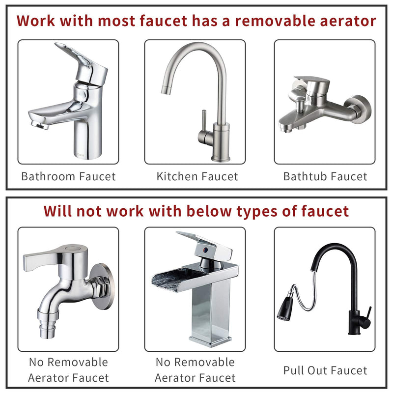 ZCONIEY Sink Faucet Sprayer Attachment Hair Pet Rinser Showerhead with Stop Water-saving Function a-silver