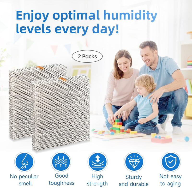 A04-1725-052 Humidifier Pad Evaporator Compatible with Skuttle A04-1725-052 Model 2000 White Replacement Filter Hard Wick 2 Packs