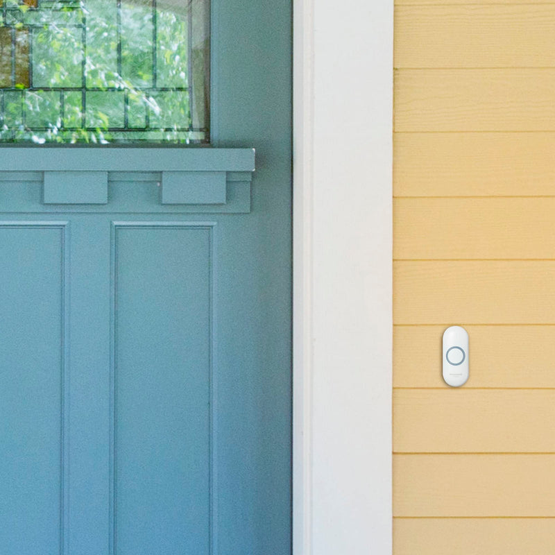 Honeywell Home RDWL313P2000 Doobell Plug-in Wireless Doorbell & Push Button-3 Series, Gray Wireless Doorbell Plug-in w/Push Button Strobe Light