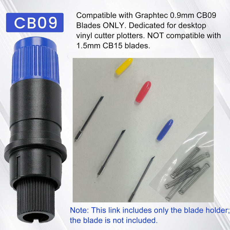 CB09 CB09U Blade Holder for Graphtec Cutter Plotter, Compatible with 30° 45° 60° Blades for Desktop Plotters (Blade Holder Only, No Blades) CB09