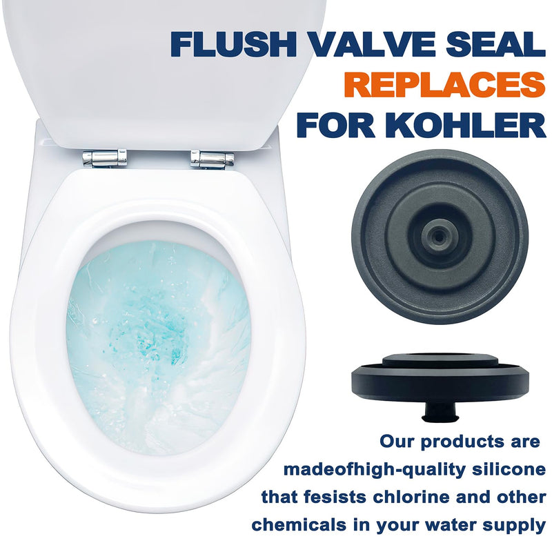 83143 Toilet Fill Valve Seal Replacement Part Compatible with Kohler Toilet Tank Fill Valve Rubber Seal Diaphragm - Durable, Easy DIY Fix (Pack of 2) 2 Pack