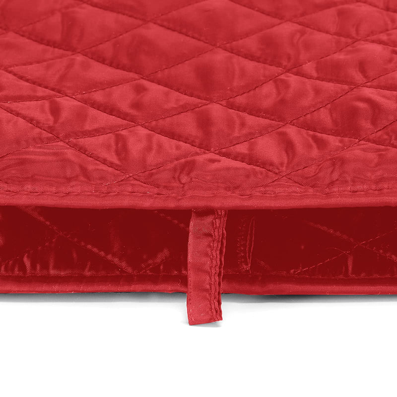2 Slice Toaster Appliance Cover,Quilted Toaster Cover Bread Maker Cover,Kitchen Small Appliance Covers,Universal Size Microwave Toaster Oven Cover,Dustproof Cover for Most Standard 2 Slice Toasters Red