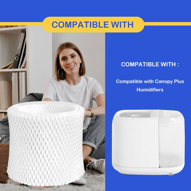 Plus Wick Humidifier Filter Replacement Compatible with Canopy Plus Humidifier Only, Don’t fit for Canopy Bedside or Nursery Humidifier, 3 Pack