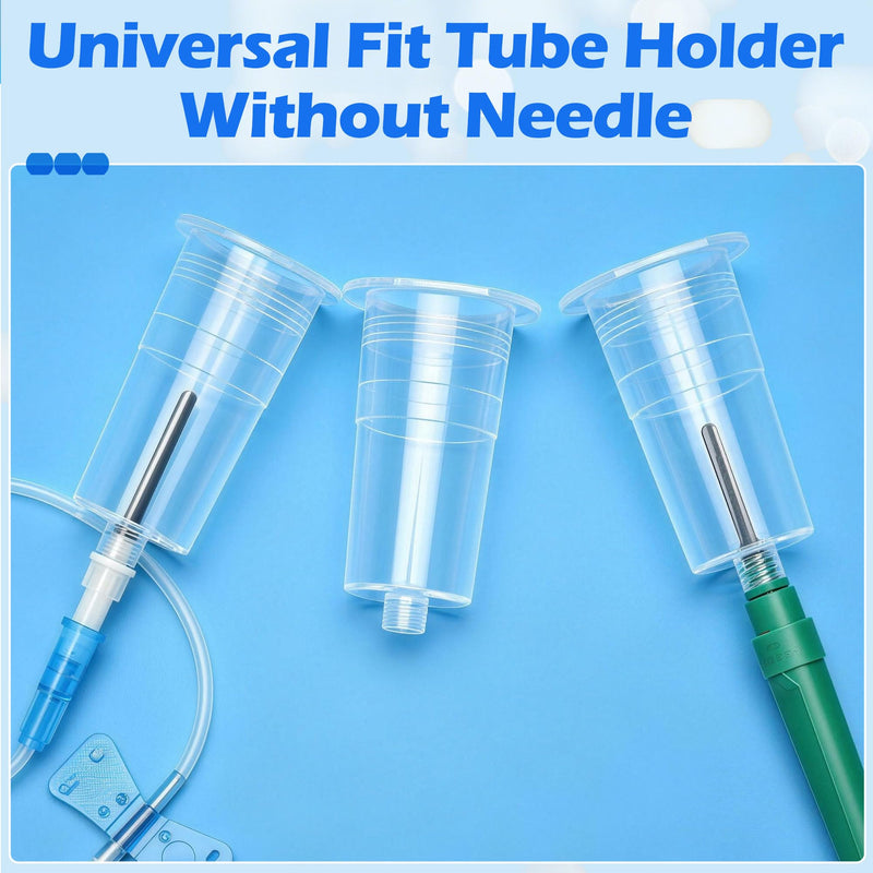 200 Pcs Disposable Needle Holder Transparent Connector Students Training Tools Universal Fit Needle Holders Vacutainer Blood Collection Tube Holder 200
